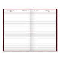 Standard Diary Daily Diary, Recycled, Red, 12.13 X 7.69, 2021