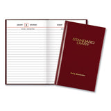 Standard Diary Recycled Daily Reminder, Red, 7.5 X 5.13, 2021