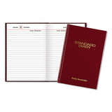 Standard Diary Recycled Daily Reminder, Red, 7.5 X 5.13, 2021