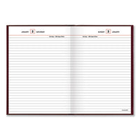 Standard Diary Recycled Daily Reminder, Red, 8.25 X 5.75, 2021