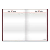 Standard Diary Recycled Daily Reminder, Red, 8.25 X 5.75, 2021