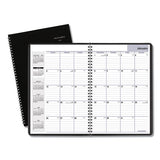 Monthly Planner, 12 X 8, Black Two-piece Cover, 2020-2021