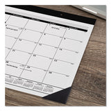 Monthly Refillable Desk Pad, 22 X 17, White, 2021