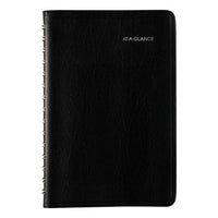 Daily Appointment Book With Hourly Appointments, 8 X 5, Black, 2021