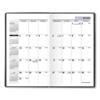 Pocket-sized Monthly Planner, 6 X 3.5, Black, 2021