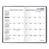 Pocket-sized Monthly Planner, 6 X 3.5, Black, 2021