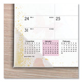 Watercolors Recycled Monthly Desk Pad Calendar, 17.75 X 11, 2021