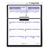 Flip-a-week Desk Calendar And Base, 7 X 5.5, White, 2021