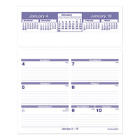 Flip-a-week Desk Calendar Refill, 7 X 6, White, 2021