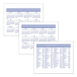 Flip-a-week Desk Calendar Refill With Quicknotes, 7 X 6, White, 2021