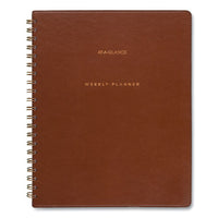 Signature Collection Academic Planner, 11.5 X 8, Distressed Brown, 2021-2022