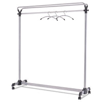 Large Capacity Garment Rack, 63.5w X 21.25d X 67.5h, Black-silver