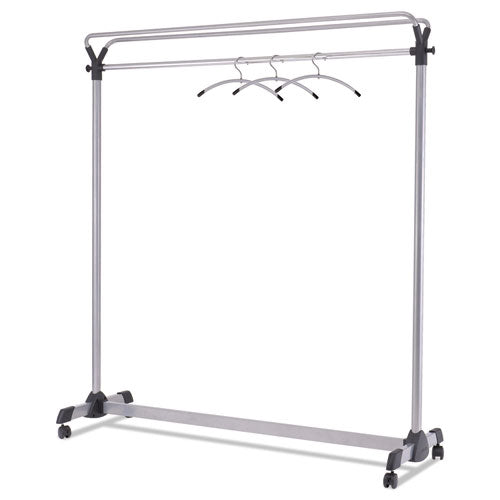 Large Capacity Garment Rack, 63.5w X 21.25d X 67.5h, Black-silver