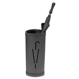 Triangular Umbrella Stand, 10.25w X 10.25d X 23.67h, Black Steel-plastic