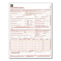 Cms Health Insurance Claim Form, One-part, 8.5 X 11, 100 Forms