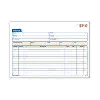 2-part Invoice Book, Carbonless, 5.56 X 8.44, 50-book