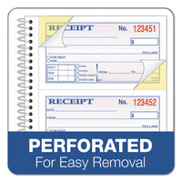 Two-part Rent Receipt Book, 2 3-4 X 4 3-4, Carbonless, 200 Forms