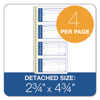 Write 'n Stick Phone Message Pad, 2 3-4 X 4 3-4, Two-part Carbonless, 200 Forms