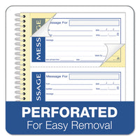 Write 'n Stick Phone Message Pad, 2 3-4 X 4 3-4, Two-part Carbonless, 200 Forms