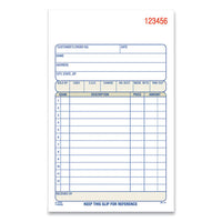 Three-part Sales Book, Carbonless, 4.19 X 7.19, 50 Sets-pad, 10 Pads-carton