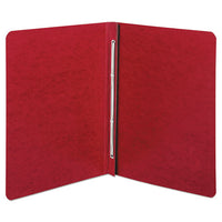 Presstex Report Cover, Side Bound, Prong Clip, Letter, 3" Cap, Executive Red