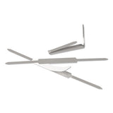 Self-adhesive Paper Fasteners, 1" Capacity, 2.75" Center To Center, Silver, 100-box