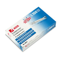 Premium Two-piece Paper Fasteners, 1" Capacity, 2.75" Center To Center, Silver, 100-box