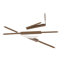 Self-adhesive Paper Fasteners, 2" Capacity, 2.75" Center To Center, Brown, 100-box