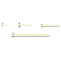 Brass Prong Paper Fasteners, #5, 1.25" Capacity, Brass, 100-box