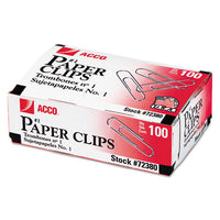 Paper Clips, Small (no. 3), Silver, 1,000-pack