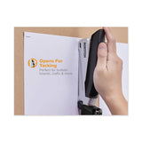 Inpower Spring-powered Premium Desktop Stapler, 28-sheet Capacity, Black-silver