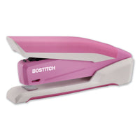 Incourage Spring-powered Desktop Stapler, 20-sheet Capacity, Pink-white