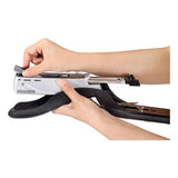 Spring-powered Premium Heavy-duty Stapler, 65-sheet Capacity, Black-silver