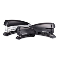 Inspire Premium Spring-powered Full-strip Stapler, 20-sheet Capacity, Black-silver