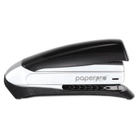 Inspire Premium Spring-powered Full-strip Stapler, 20-sheet Capacity, Black-silver