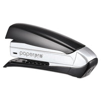 Inspire Premium Spring-powered Full-strip Stapler, 20-sheet Capacity, Black-silver