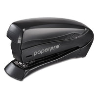 Inspire Spring-powered Half-strip Compact Stapler, 15-sheet Capacity, Black