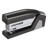 Injoy Spring-powered Compact Stapler, 20-sheet Capacity, Black