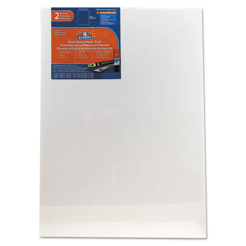 White Pre-cut Foam Board Multi-packs, 18 X 24, 2/pack