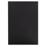 Foam Board, Cfc-free Polystyrene, 20 X 30, Black Surface And Core, 10/carton