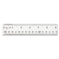 See Through Acrylic Ruler, 12", Clear