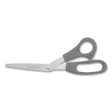 Value Line Stainless Steel Shears, 8" Long, 3.5" Cut Length, Red Offset Handle