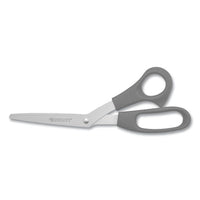 Value Line Stainless Steel Shears, 8" Long, 3.5" Cut Length, Black Offset Handles, 3-pack