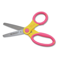 Ultra Soft Handle Scissors With Antimicrobial Protection, 5" Long, 2" Cut Length, Randomly Assorted Straight Handles