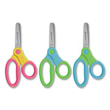 Ultra Soft Handle Scissors With Antimicrobial Protection, 5" Long, 2" Cut Length, Randomly Assorted Straight Handles