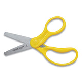 For Kids Scissors, Blunt Tip, 5" Long, 1.75" Cut Length, Assorted Bent Handles, 6-pack