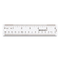 Clear Flexible Acrylic Ruler, Standard-metric, 6" (15 Cm) Long, Clear Acrylic, 12-box