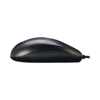 Three-button Desktop Optical Scroll Usb Mouse, Usb 2.0, Left-right Hand Use, Black