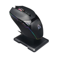 Imouse X50 Series Gaming Mouse With Charging Cradle, 2.4 Ghz Frequency-33 Ft Wireless Range, Left-right Hand Use, Black