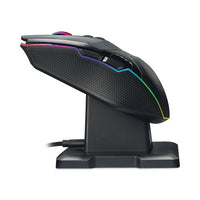 Imouse X50 Series Gaming Mouse With Charging Cradle, 2.4 Ghz Frequency-33 Ft Wireless Range, Left-right Hand Use, Black